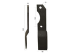 Faca Dt. 60x10mm Altura: Centros de orifícios em: 130mm. Orifício Ø: 15mm. para Alpego Aplicavel em: D00543 (S.21984)
