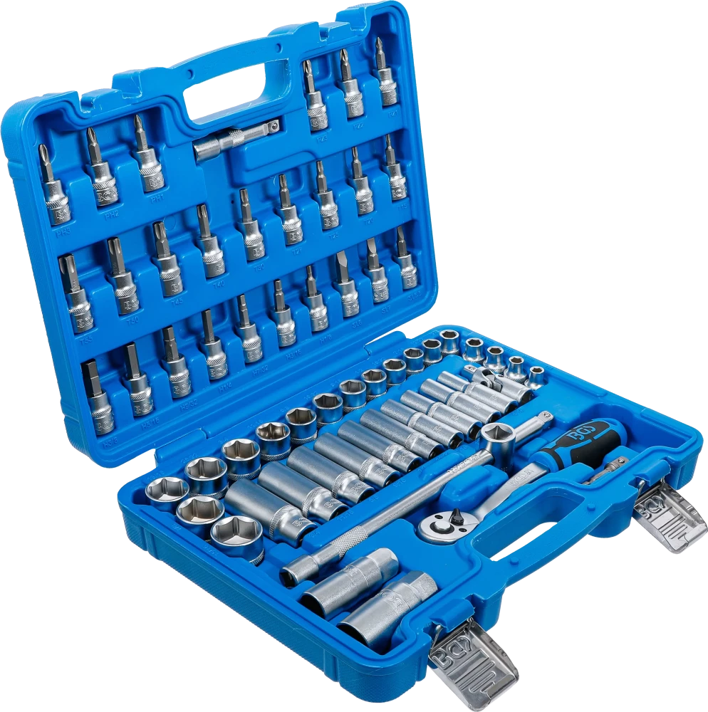 Conjunto de Chaves de Caixa Pro Torque 3/8" | Polegadas | 61 Peças
