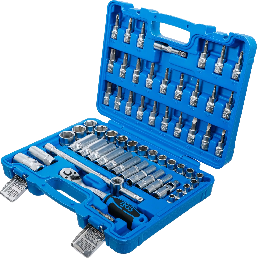 Conjunto de Chaves de Caixa Pro Torque 3/8" | Polegadas | 61 Peças