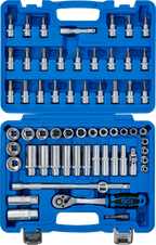 Conjunto de Chaves de Caixa Pro Torque 3/8" | Polegadas | 61 Peças