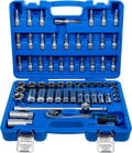 Conjunto de Chaves de Caixa Sextavadas 3/8" | 61 Peças