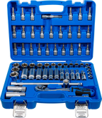Conjunto de Chaves de Caixa Sextavadas 3/8" | 61 Peças