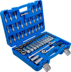 Conjunto de Chaves de Caixa Sextavadas 3/8" | 61 Peças