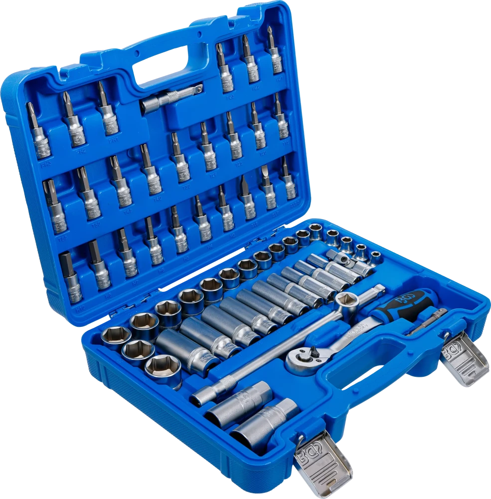 Conjunto de Chaves de Caixa Sextavadas 3/8" | 61 Peças