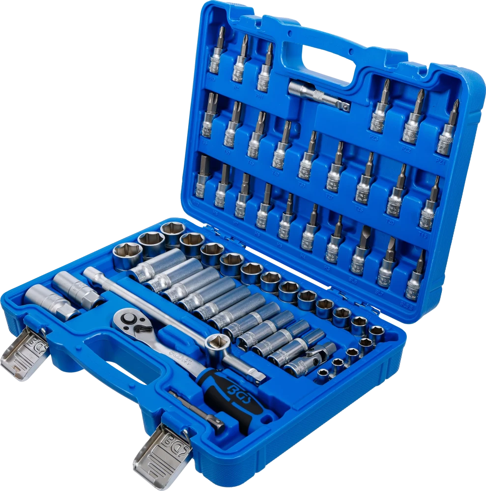 Conjunto de Chaves de Caixa Sextavadas 3/8" | 61 Peças