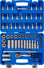 Conjunto de Chaves de Caixa Sextavadas 3/8" | 61 Peças