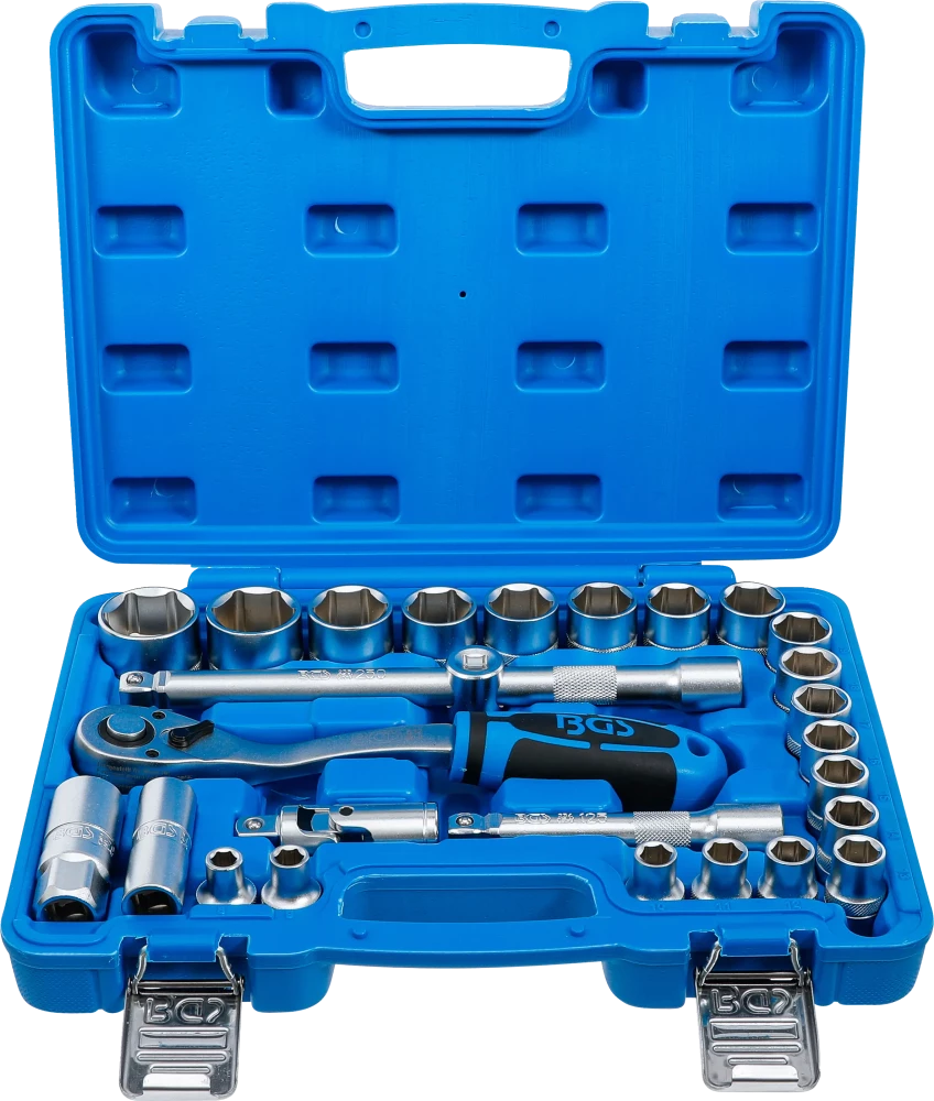 Conjunto de Chaves de Caixa Pro Torque 1/2" | 8-32 mm | 27 Peças