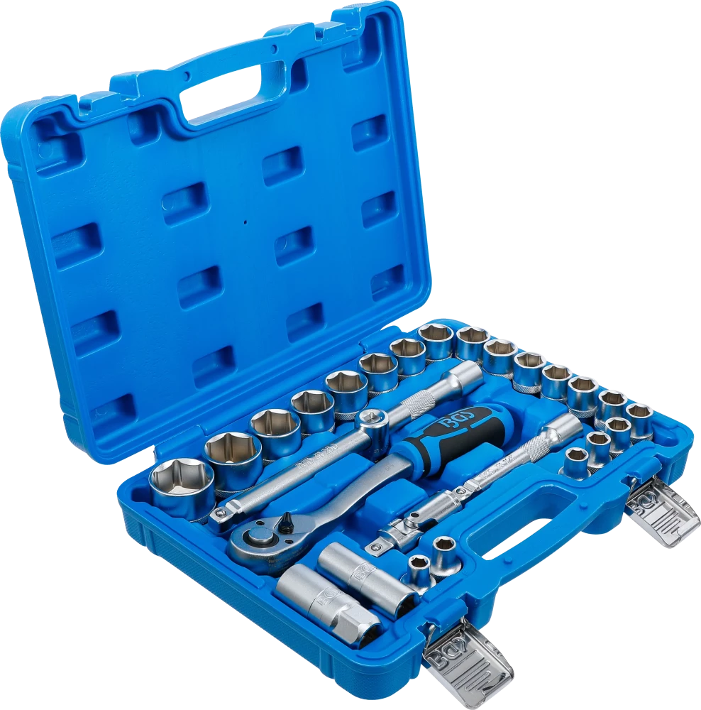 Conjunto de Chaves de Caixa Pro Torque 1/2" | 8-32 mm | 27 Peças
