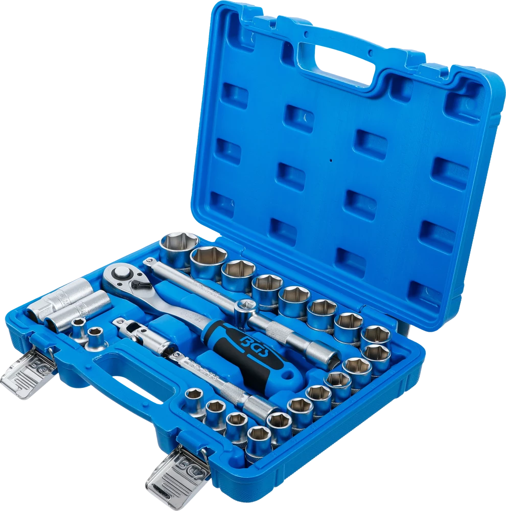 Conjunto de Chaves de Caixa Pro Torque 1/2" | 8-32 mm | 27 Peças