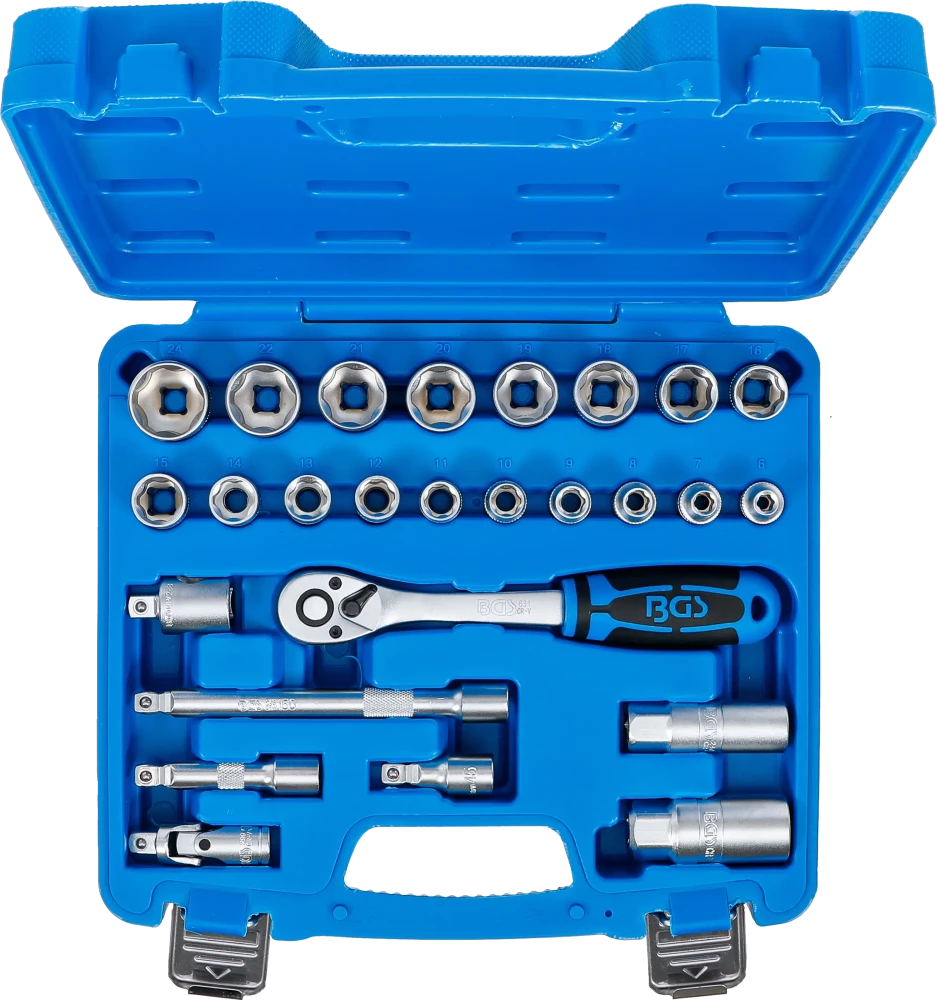 Conjunto de Chaves de Caixa Super Lock 3/8" | 26 Peças