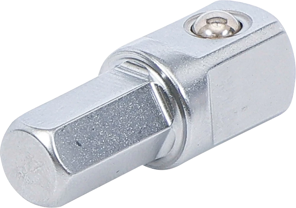 Adaptador de roquete para pontas | Sextavado externo 8 mm (5/16") - Quadrado externo 10 mm (3/8") | 30 mm