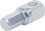 Adaptador de roquete para pontas | Sextavado externo 8 mm (5/16") - Quadrado externo 10 mm (3/8") | 30 mm