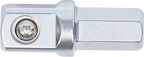 Adaptador de roquete para pontas | Sextavado externo 8 mm (5/16") - Quadrado externo 10 mm (3/8") | 30 mm