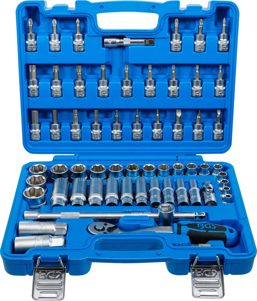 Conjunto de Chaves de Caixa Super Lock 3/8" | 61 Peças