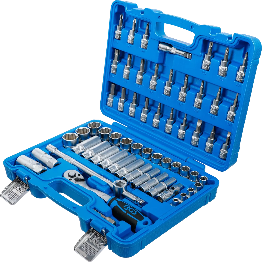 Conjunto de Chaves de Caixa Super Lock 3/8" | 61 Peças