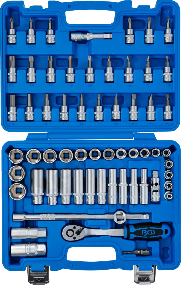Conjunto de Chaves de Caixa Super Lock 3/8" | 61 Peças