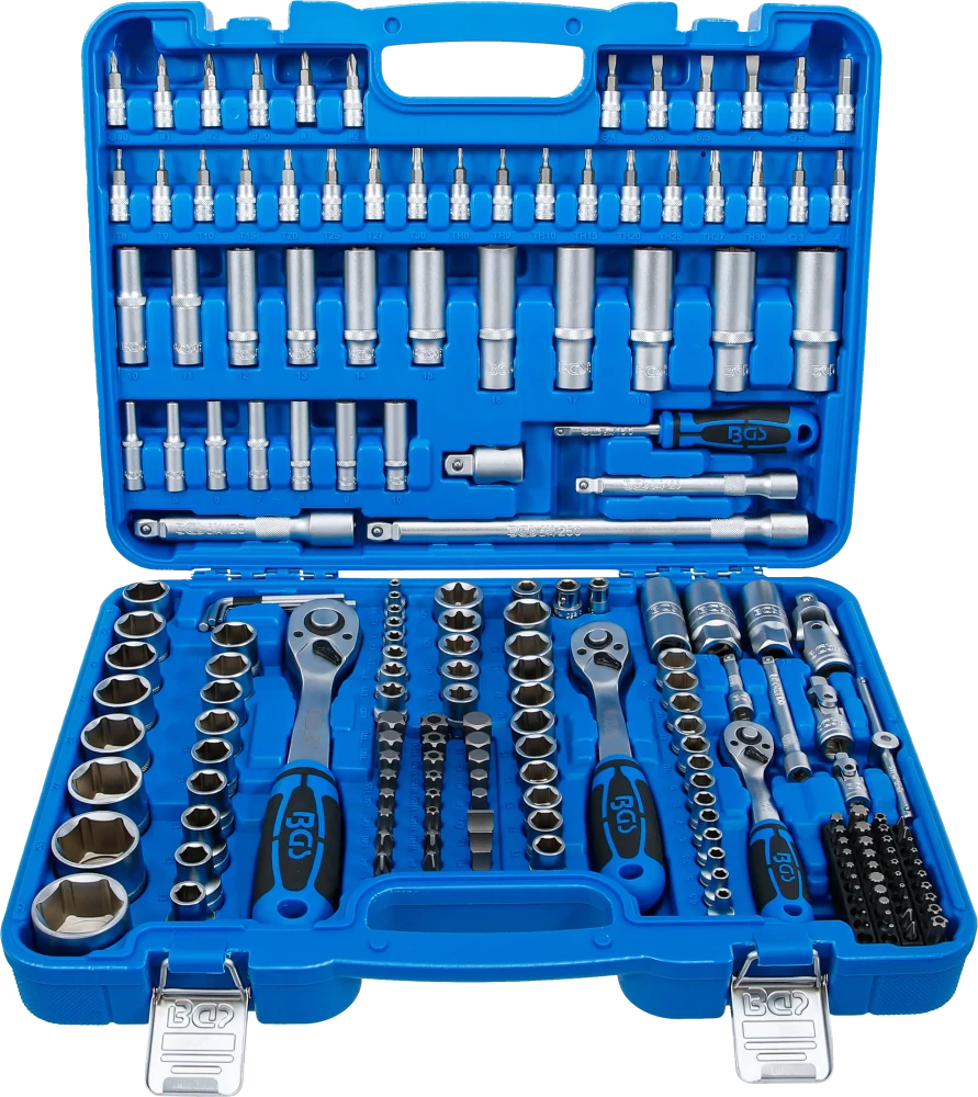 Conjunto de Chaves de Caixa Pro Torque 1/4"+3/8"+1/2" | 192 Peças