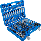 Conjunto de Chaves de Caixa Pro Torque 1/4"+3/8"+1/2" | 192 Peças