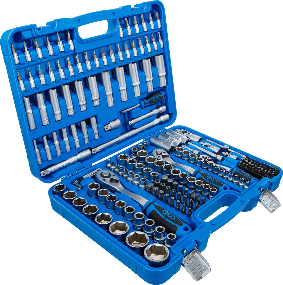 Conjunto de Chaves de Caixa Pro Torque 1/4"+3/8"+1/2" | 192 Peças
