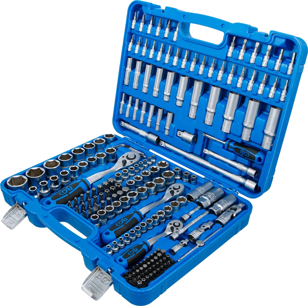 Conjunto de Chaves de Caixa Pro Torque 1/4"+3/8"+1/2" | 192 Peças