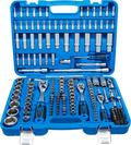 Conjunto de Chaves de Caixa 1/4"+3/8"+1/2" | Polegadas | 192 Peças