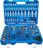Conjunto de Chaves de Caixa 1/4"+3/8"+1/2" | Polegadas | 192 Peças