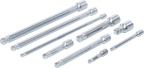 Conjunto de extensões basculantes | 6,3 mm (1/4"), 10 mm (3/8"), 12,5 mm (1/2") | 9 peças