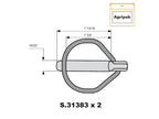 Agripak 2 un. Cavilha, 11.5mm x 46mm (S.22539)