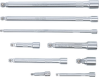 Conjunto de extensões basculantes | 6,3 mm (1/4"), 10 mm (3/8"), 12,5 mm (1/2") | 9 peças