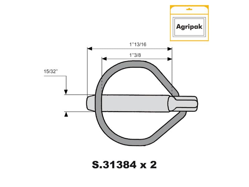 Agripak 2 un. Cavilha, 11.5mm x 55mm (S.22540)