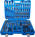 Conjunto de Chaves de Caixa 1/4"+3/8"+1/2" | 214 Peças