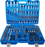 Conjunto de Chaves de Caixa 1/4"+3/8"+1/2" | 214 Peças
