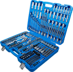 Conjunto de Chaves de Caixa 1/4"+3/8"+1/2" | 214 Peças