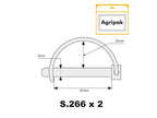 Agripak 2 un. Cavilha 8mm x 57mm (S.2266)