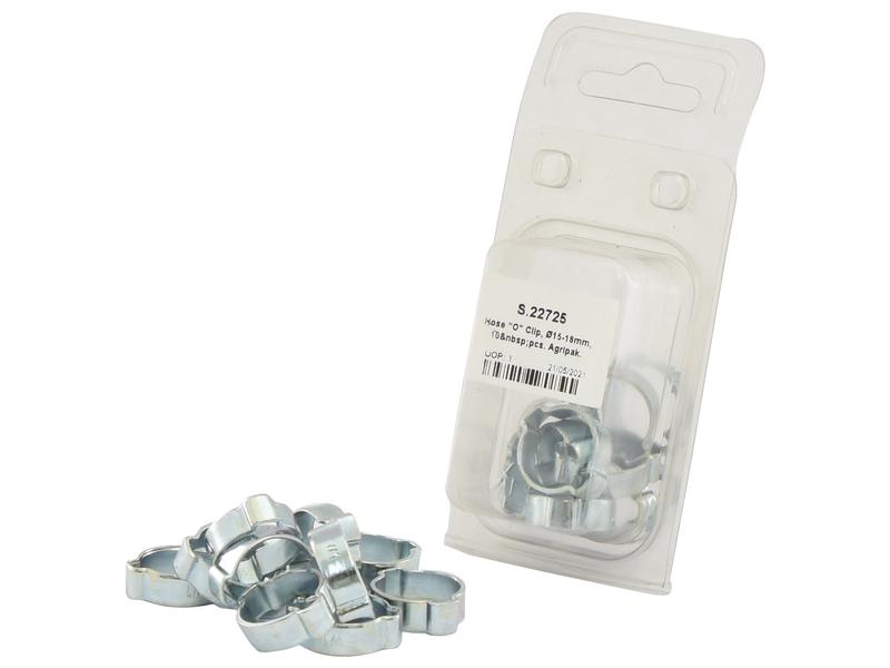 Agripak 10 un. Abraçadeira, ⌀15-18mm (S.22725)