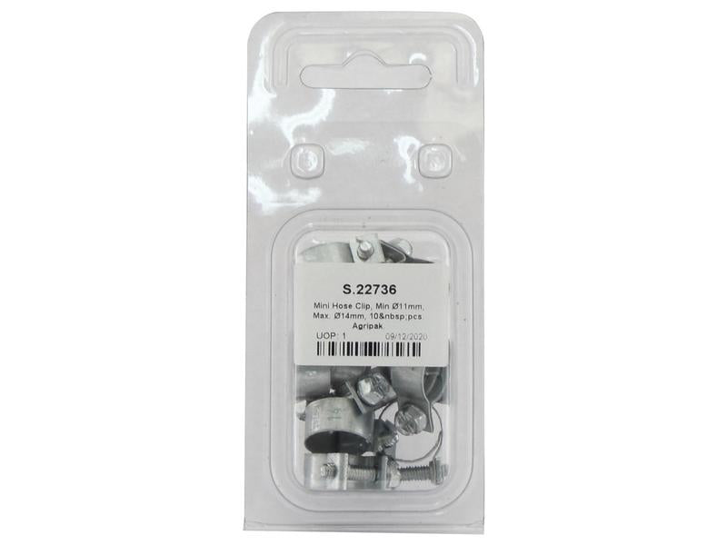 Agripak 10 un. Mini abraçadeira, 13 - 14mm (S.22736)