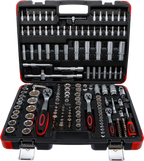 Conjunto de Chaves de Caixa 1/4"+3/8"+1/2" | 172 Peças