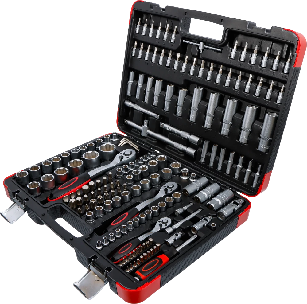 Conjunto de Chaves de Caixa 1/4"+3/8"+1/2" | 172 Peças