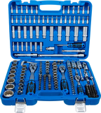 Conjunto de Chaves de Caixa Bihexagonais 1/4"+3/8"+1/2" | 192 Peças