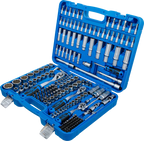 Conjunto de Chaves de Caixa Bihexagonais 1/4"+3/8"+1/2" | 192 Peças