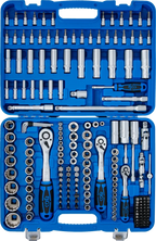Conjunto de Chaves de Caixa Bihexagonais 1/4"+3/8"+1/2" | 192 Peças