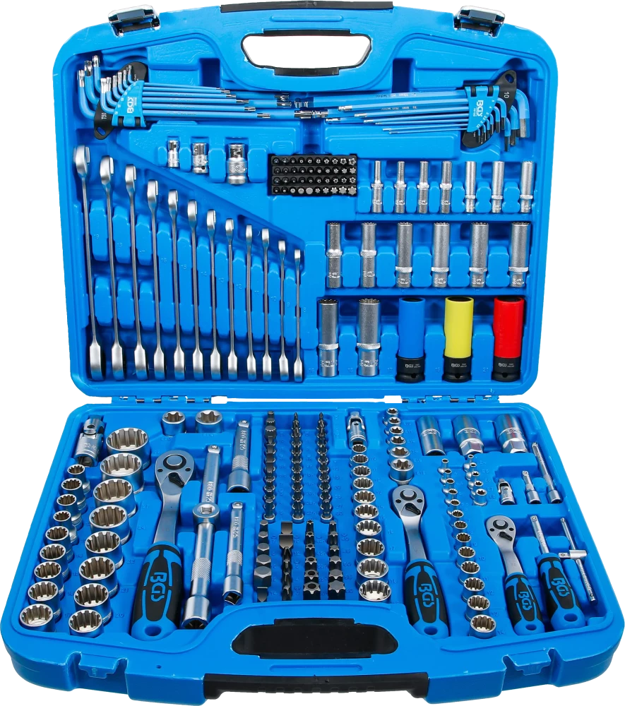 Conjunto de Chaves de Caixa Gear Lock 1/4"+3/8"+1/2" | 218 Peças
