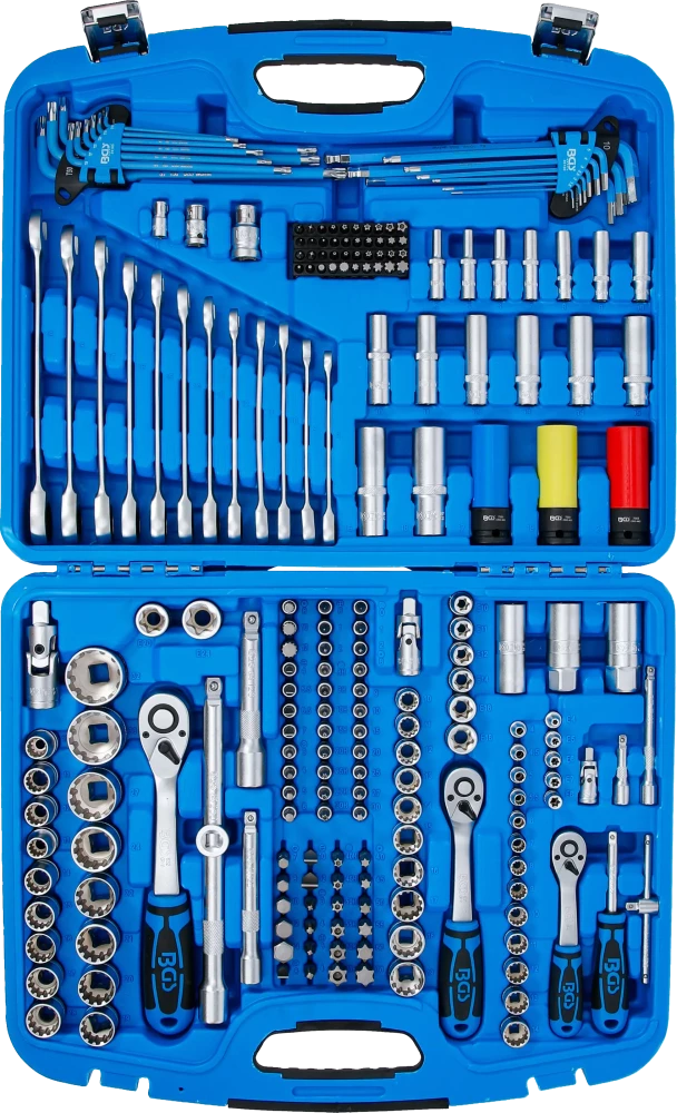 Conjunto de Chaves de Caixa Gear Lock 1/4"+3/8"+1/2" | 218 Peças