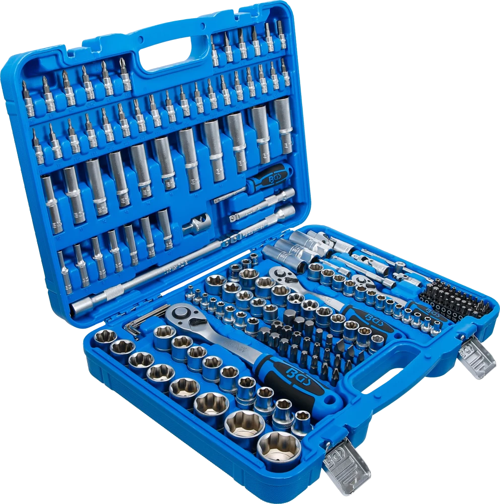Conjunto de Chaves de Caixa Super Lock 1/4"+3/8"+1/2" | 192 Peças