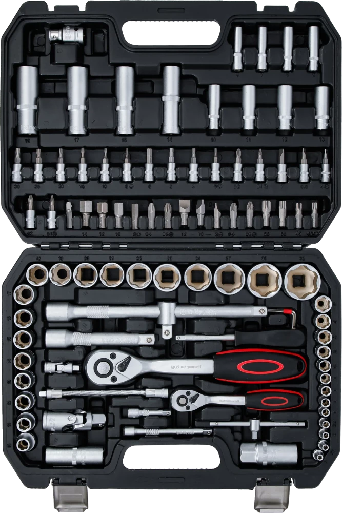Conjunto de Chaves de Caixa Super Lock 1/4"+1/2" | 94 Peças