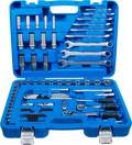 Conjunto de Chaves de Caixa Pro Torque 1/4"+3/8" | Polegadas | 92 Peças