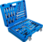 Conjunto de Chaves de Caixa Pro Torque 1/4"+3/8" | Polegadas | 92 Peças
