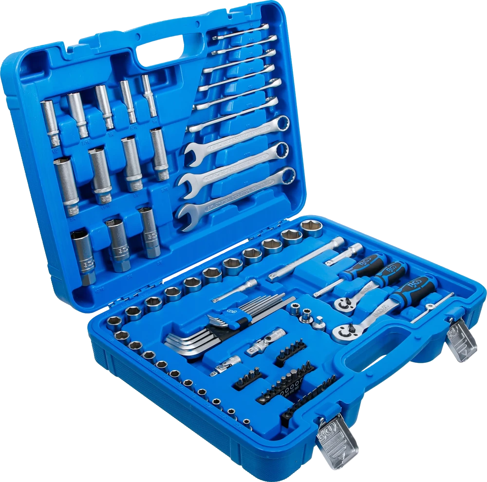 Conjunto de Chaves de Caixa Pro Torque 1/4"+3/8" | Polegadas | 92 Peças