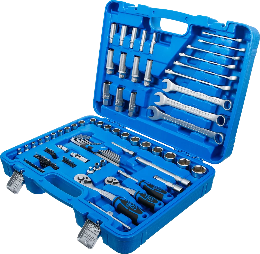Conjunto de Chaves de Caixa Pro Torque 1/4"+3/8" | Polegadas | 92 Peças