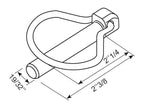 Agripak 2 un. Cavilha mola tipo Pêra 15mm x 60mm (S.23014)